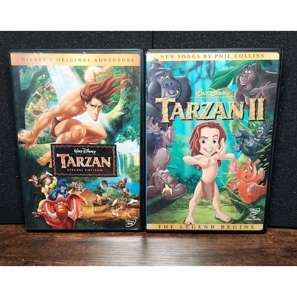 Disney's Tarzan Special Edition DVD & Tarzan 2 DVD Phil Collins